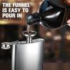Portable Drinking Bottle Drinkware Whiskey Holder Liquor Flask Stainless Steel Hip Flask
