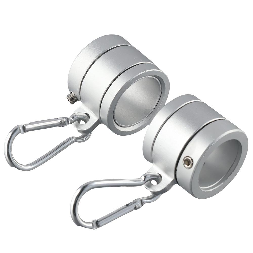 2Pcs 360 Degree Rotating Flag Mounting Ring Aluminum Alloy Spinning Flag Pole Kit  Diameter Flagpole