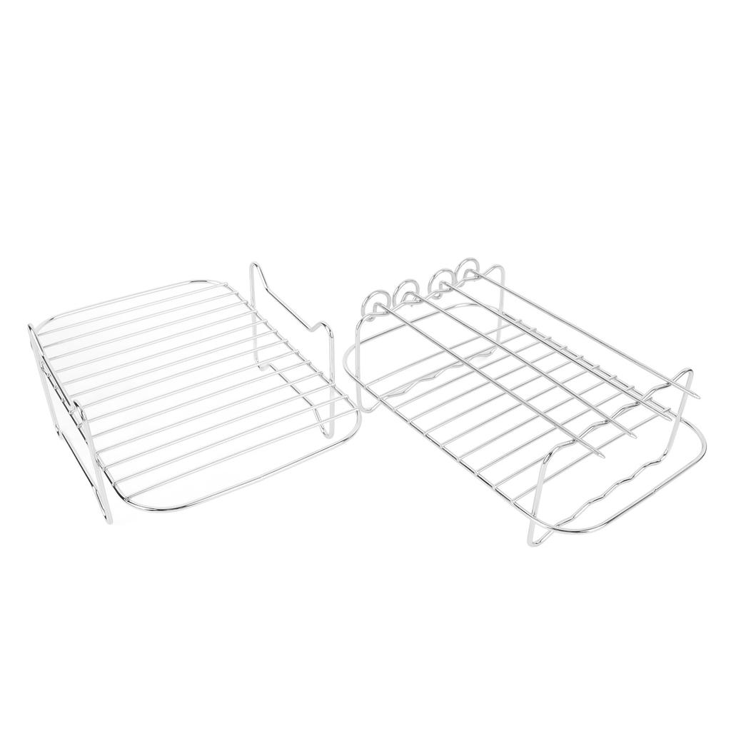 Набор аксессуаров для фритюрницы Решетка для гриля с подставками для шампуров Силиконовая щетка Щипцы для еды Форму для торта