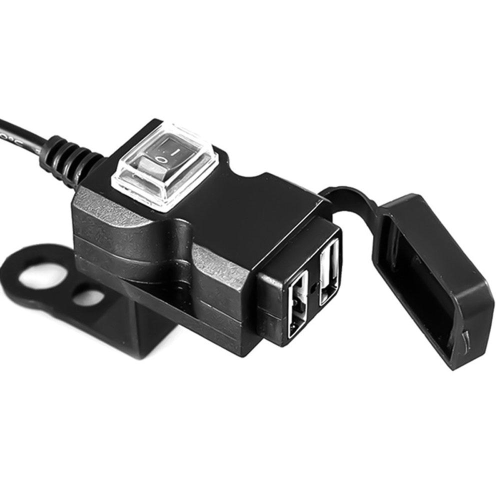 Dual USB Port Vehicle Parts Motorcycle Accessories Motorcycle Handlebar Charger Motorcycle Charger