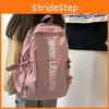 Letter Student Lightweight Backpack Large Capacity School Bag For Use Daily