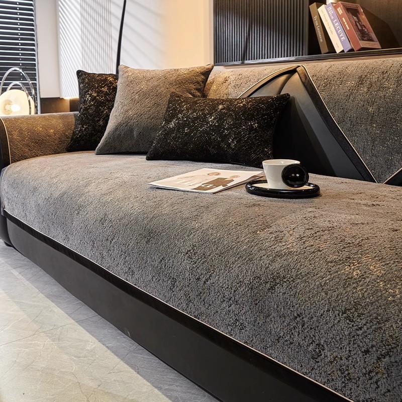 Подушка для дивана Chenier, Универсальная для всех сезонов, Нескользящая и грязеотталкивающая подушка для сиденья Новый чехол для дивана, Защита от царапин кошек, Тканевое полотенце-чехол