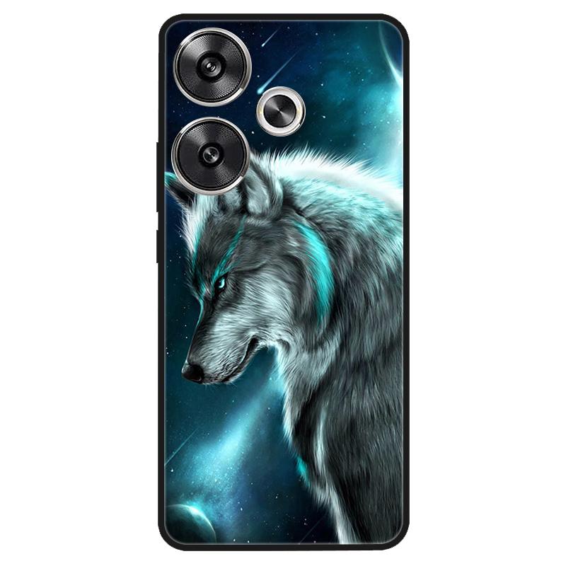 For Xiaomi Poco M6 4G Case Shockproof Soft Silicone TPU Bumper for Poco M6 4G Cover PocoM6 4G 2024 Lovely Luxury Cartoon Fundas
