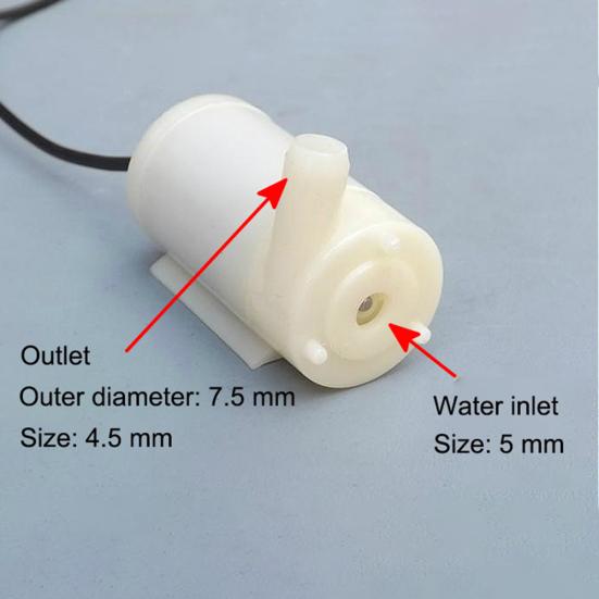 Малошумный мини-бесщеточный двигатель постоянного тока 3-5 В Макс. 120 л/ч микро- погружной водяной насос