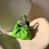 Avocado Green Handbag Bag, High-end Temperament Cloud Bag, Soft Shoulder Crossbody Pleated Bag, Women