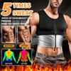 Men Sauna Suit Waist Trainer Body Shaper Compression Shirts Workout Sweat Tank Tops Vest Shapewear Exercise Slimming Undershirt Fat Burning Underwear