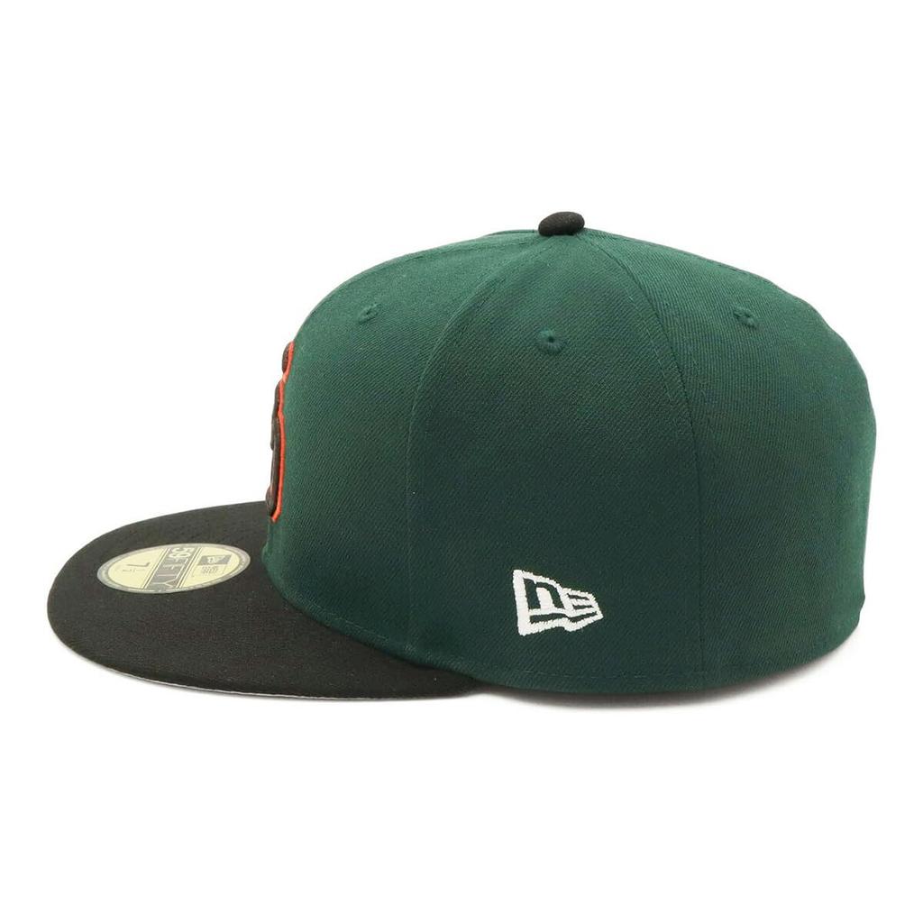 New Era 59FIFTY Cap MLB San Diego Padres SD Dark Green with Side Under Exclusive to and Gokyu Fifty 5950 Side Patch Straight Flat Perfect for Summer