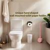 Держатель для туалетной бумаги в форме руки, декоративная скульптура для ванной комнаты, настенная подставка для хранения туалетной бумаги на кухне