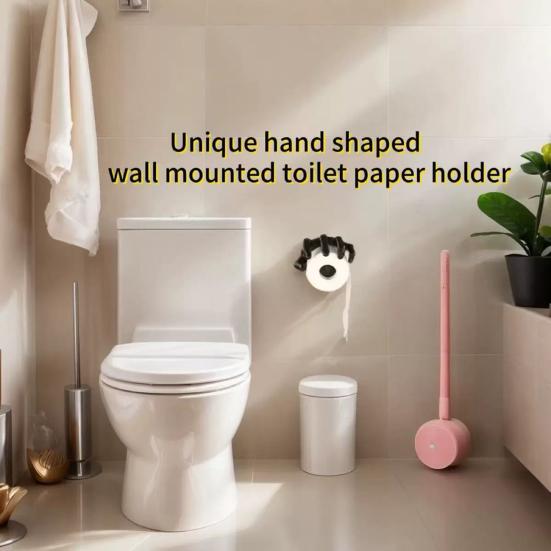 Держатель для туалетной бумаги в форме руки, декоративная скульптура для ванной комнаты, настенная подставка для хранения туалетной бумаги на кухне