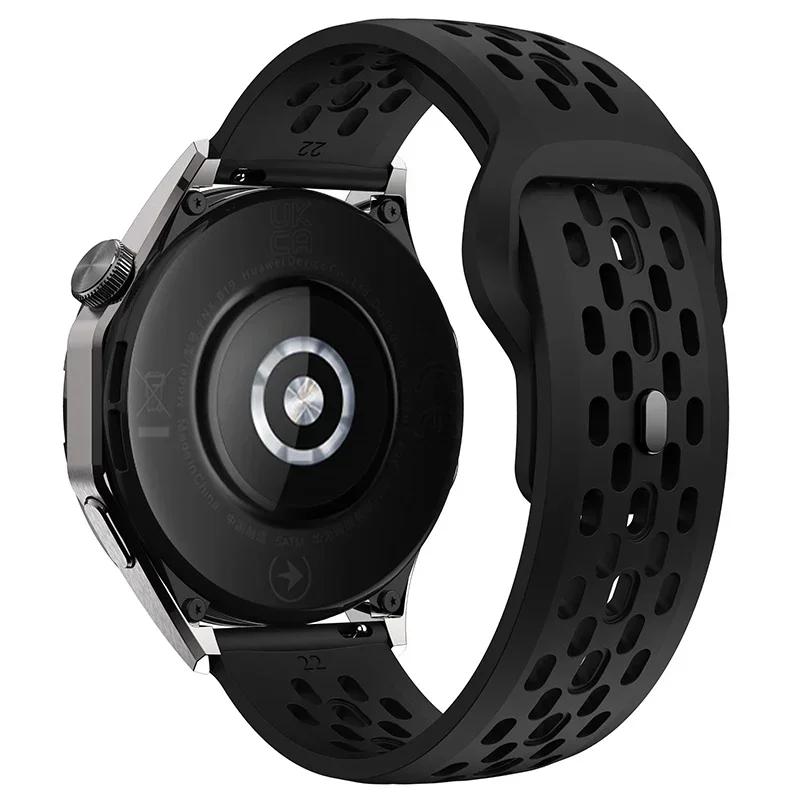 22mm Breathable Silicone Strap For Amazfit Bip 6 5 5 Unity/GTR 2 3 4 Sport Bracelet For Amazfit Stratos/Balance/Cheetah Pro Band