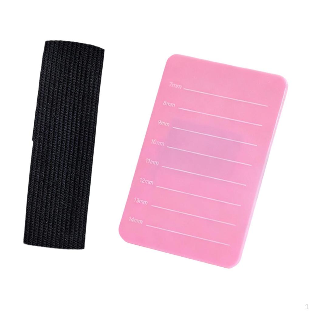 Eyelash Extension Hand Pallet Tray Lash Holder Professional Sturdy Practice Strip Palette