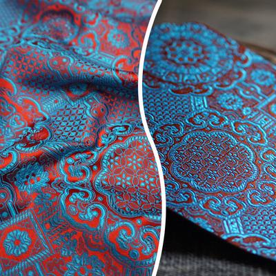 1/2/3M ретро-ткань с рисунком солнца и цветка, атласная шелковая парча, жаккардовая ткань для шитья платья-чонсам, кимоно, обивочного материала