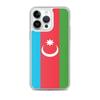 Coque iPhone - Drapeau Azerbaïdjan - iPhone 14 Pro Max - Souple - Multicolore - Verticale