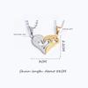 Unique Carved Design Fashion Friends Jewelry Gift Love Couple Necklace Necklace Heart -Shaped Pendant Pendant