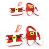 Cutlery Pockets - FOXNOVO - Santa Claus Costume - 3 Sets - Durable Polyester - Red-White