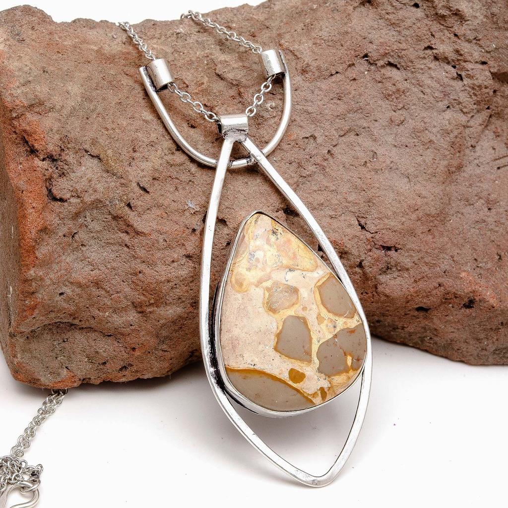 Ожерелье из старинного серебра с драгоценным камнем «птичий глаз» на День матери, 20 дюймов