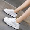Summer Mesh Breathable Leather Thick-soled White Shoes Women's New Versatile Heightening Board Shoes Casual Sports Shoes