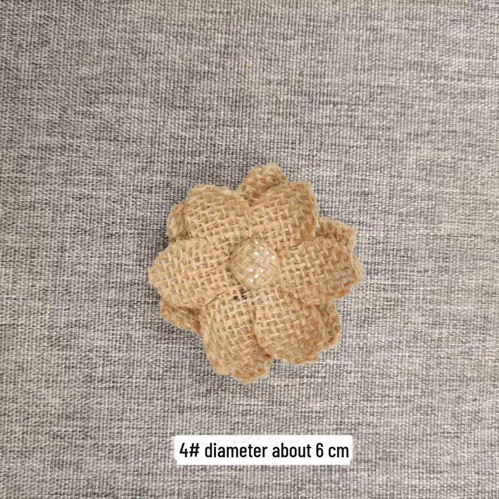 Льняная цветочная корзина ручной работы: 3D-украшение для шляпы в виде розового банта для поделок своими руками и в детском саду