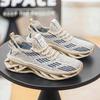 Summer breathable mesh casual sports shoes fat feet wide large size men's shoes platform coconut non-slip dad shoes