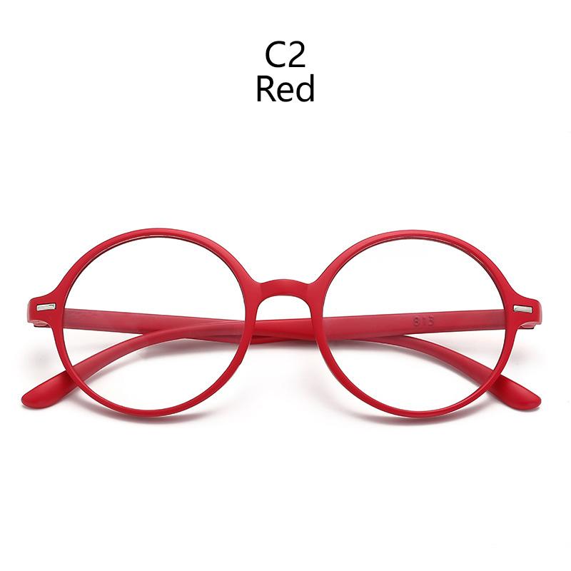 Retro Round Reading Glasses Blue Light Red Blue Purple Colorful Frame Glasses Presbyopic Eyeglasses Women +1.0 +1.5