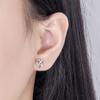 Heart-Shaped Hollow Korean Earrings: Simple, Cold Style for Women
