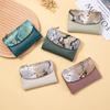 New Short Wallet, Fashionable Women's Soft Leather Texture Clutch Bag, Large Capacity Storage Bag, Snake Pattern Wallet.