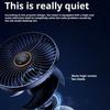 Настольный прикрепляемый вентилятор с цифровым дисплеем, сильный ветер, низкий уровень шума, работающий от батареи, вращающийся перезаряжаемый персональный мини-настольный вентилятор