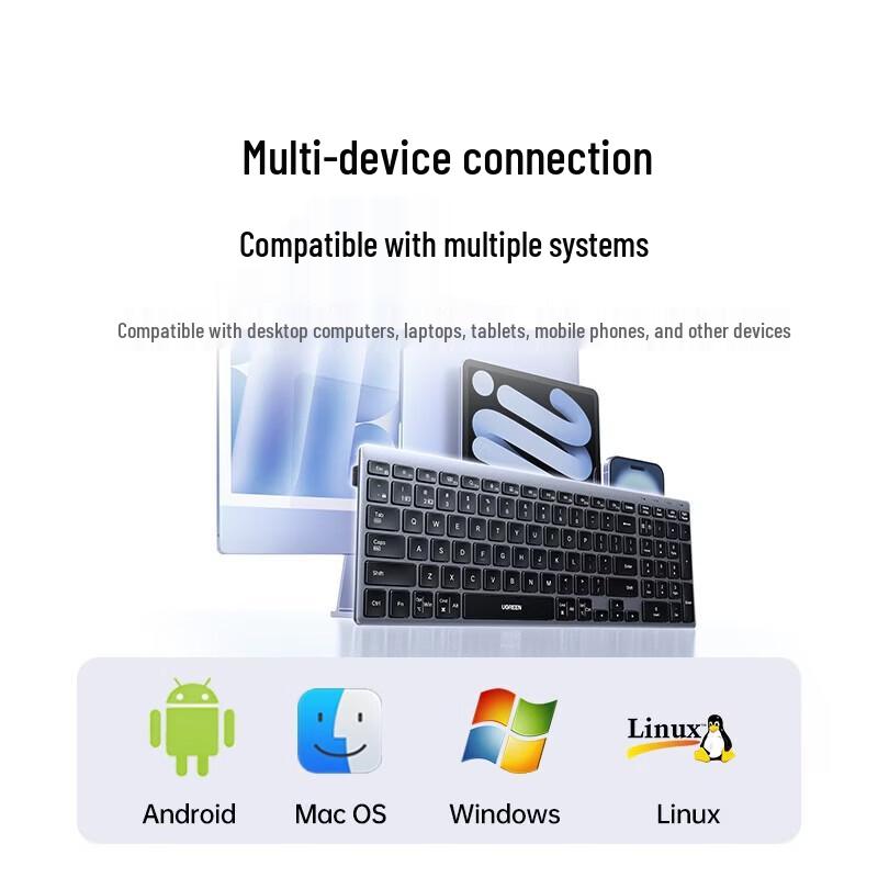 Ugreen Бесшумная беспроводная Bluetooth-клавиатура