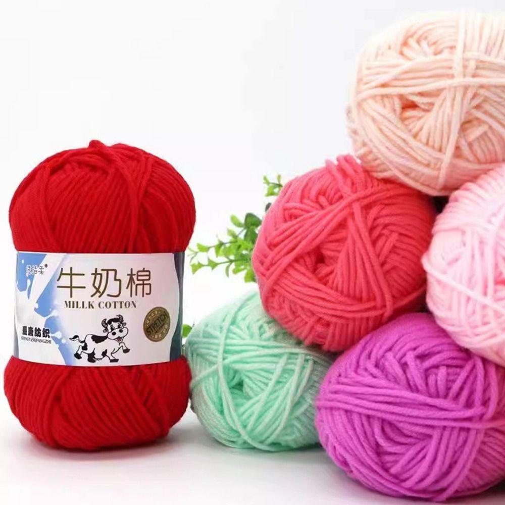 Cotton Wool Yarn DIY Cotton Yarn Warm Milk Cotton  Sofa Cushion