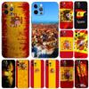 Spain Spanish Flag Phone Case for Iphone 5 5s 2020se 6 6s 7 8 Plus X 10 XR XS 11 12 13 Mini Pro MAX Black Tpu Back Cover