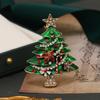 Креативная глазурованная винтажная рождественская коллекция брошь модная булавка для рождественской елки со стразами рождественские аксессуары