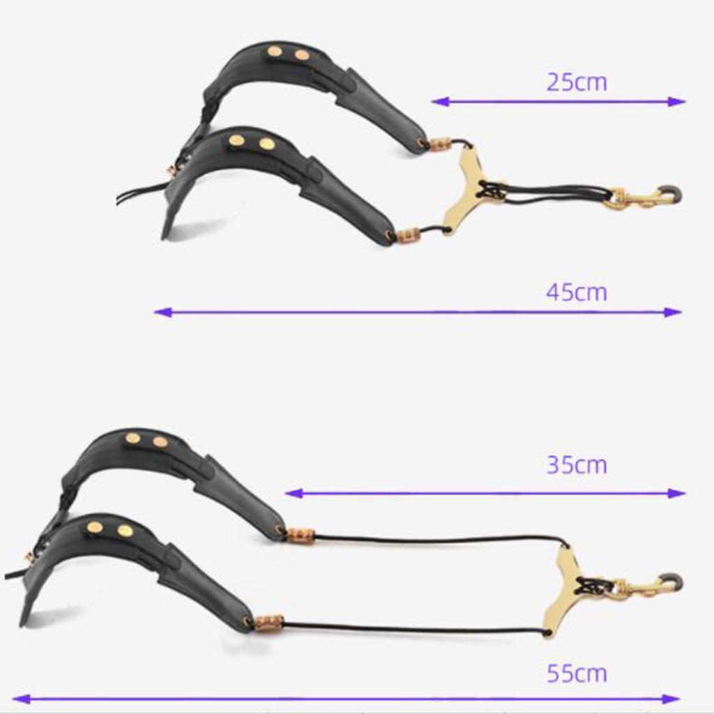 1Pc Saxophone Shoulder Strap PU Leather Professional Instruments Shoulder Strap for Tenor /Soprano/ Alto Sax Neck Strap