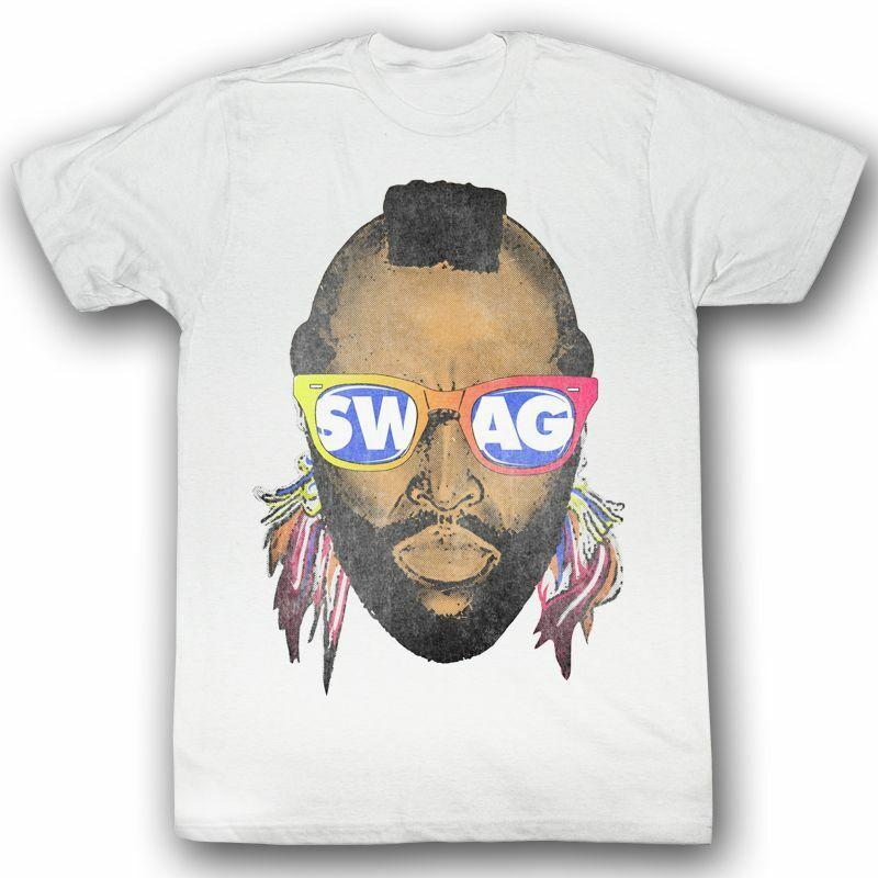 Mr. T Swwwag White T-Shirt Mens Womens Tees Top