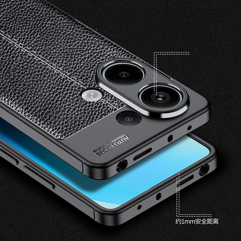 Чехол для Xiaomi Redmi Note 13 Pro 4G Чехол для Xiaomi Redmi Note 13 Pro Plus 5G Ударопрочный Силиконовый Защитный Чехол в Деловом Стиле