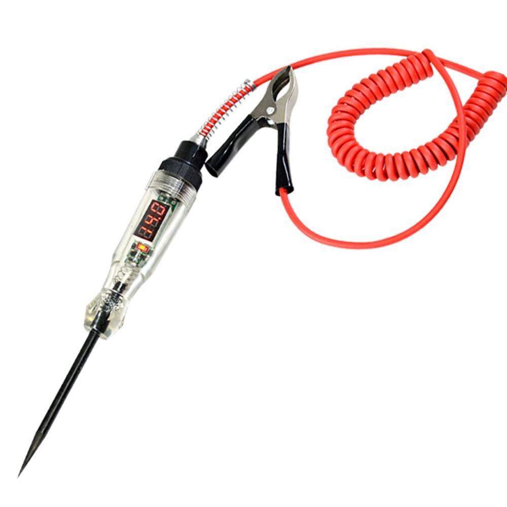 Digital Display Car Diagnostic Probe Test Pen Light Bulb Electric Measuring Pen DC Car Scanner
