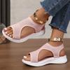 Мода 2024 Новые летние ажурные сандалии Женские клиновидные модные ажурные легкие сандалии Женские повседневные пляжные дышащие сандалии Zapatos