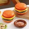 Компактный набор тарелок для приправы бургеров Cartoon Burger, набор 6 в 1 для соуса, десерт