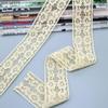Хлопковое кружево, вязаное жаккардовое кружево-лента, аксессуары, 5,2 см, двусторонний прямой край, повязка на голову