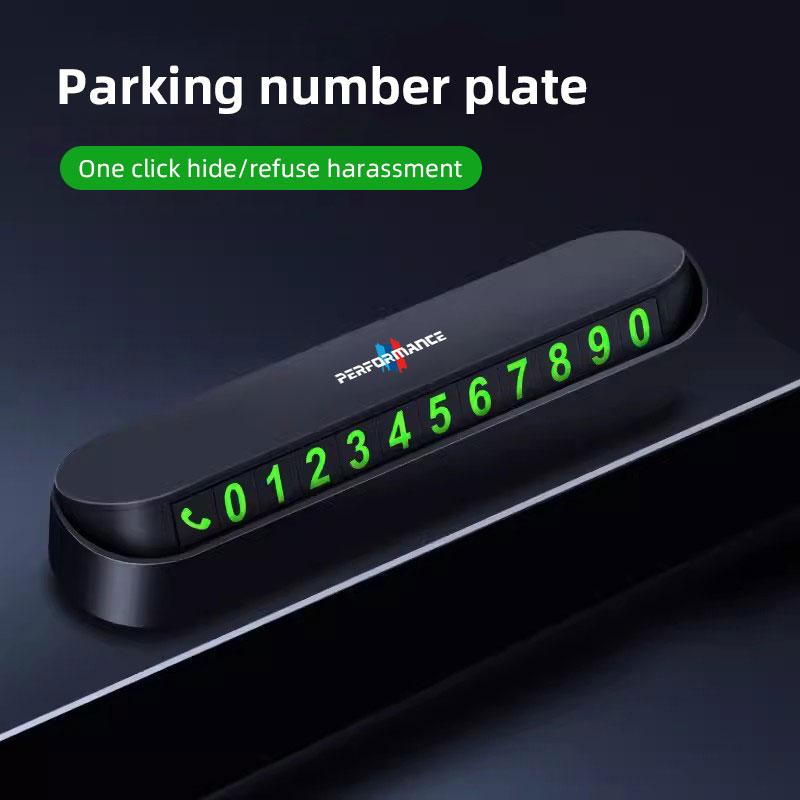 BEKV7 Temporary Parking Contact Number Plate Move Car Contact Card Sticker For BMW X1 X3 X4 X5 E46 E90 F20 E60 E39 F10 M1 M2 M3 M5 M6