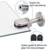 Pack of 2 Brushed Silver Stainless Steel Glass Clamps for Panel Pool Fence Mounting Posts 8 10mm Glass Support Brackets