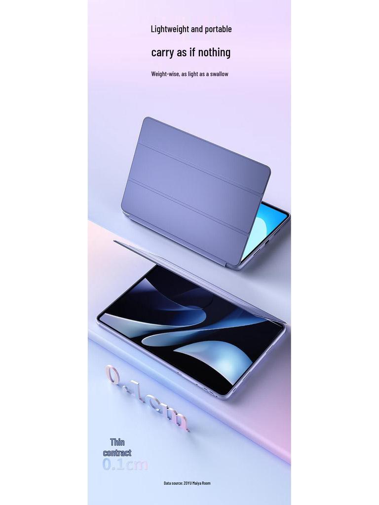 Защитный чехол для Honor Pad X9A: 10/9 12,1-дюймовый силиконовый трехскладной чехол-книжка с полной защитой, мягкий чехол для планшета