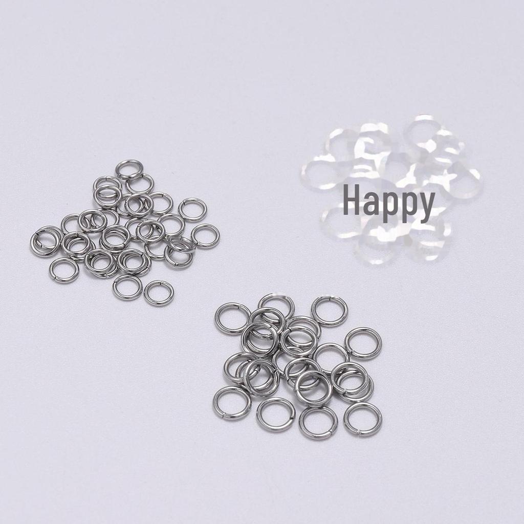 Плоское одинарное соединительное кольцо из нержавеющей стали для ювелирных аксессуаров своими руками