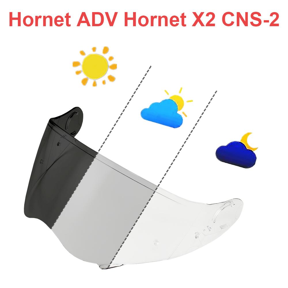 Визор Hornet ADV для шлема SHOEI Hornet X2 CNS-2 Фотохромный лицевой щиток Антицарапающее внутреннее покрытие Солнцезащитный сменный
