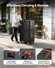 Insulated Food Pan Carrier, 75 L Non-Electrical Food Warmer, with Wheel & 304 Stainless Steel Latch, LLDPE Stackable Hot Box, for Various Pan