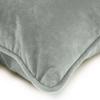 Coussin en velours gris clair 60x40