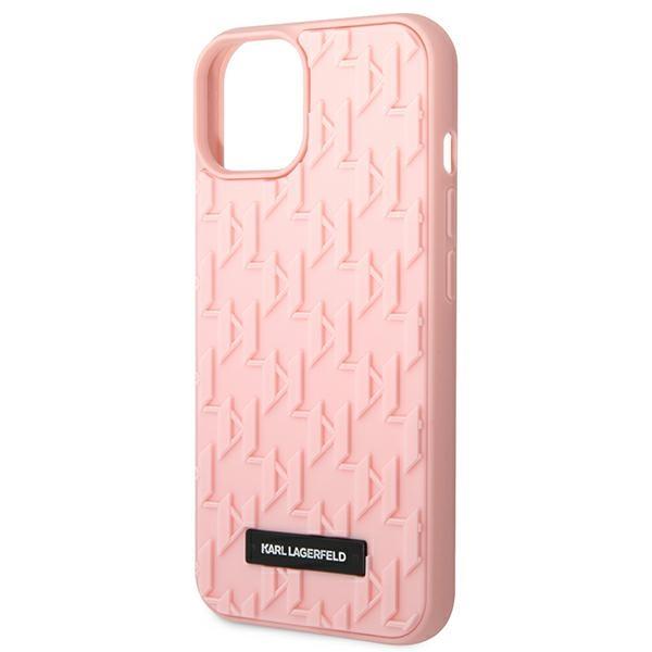 Etui do iPhone 14 Plus Karl Lagerfeld 3D Monogram Różowe