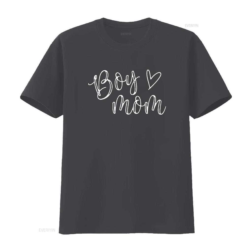 Boy Mom T Shirt For Women Mother s Of Boys Funny Tops Black vintage Washed fashion Breathable Top For Everyday Wear Stylish