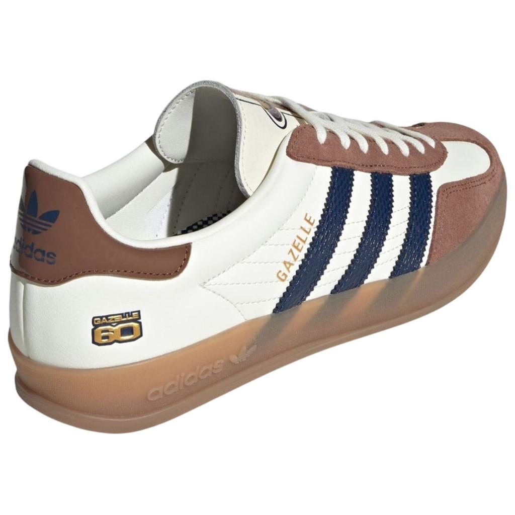 Adidas Originals Gazelle Indoor 60th Anniversary Fashion Comfortable Indoor Durable Soccer Shoes Unisex Sneakers Brown JP9221