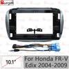 Рамка для автомагнитолы для Honda FR-V Edix 2004-2009, 10-дюймовая 2DIN панель для стереосистемы, жгут проводов 16PIN, кабель питания, адаптер