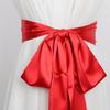 Ethnic Style Satin Ribbon  Belt Adjustable Wide Waistband Lace Up Waistband  Dress